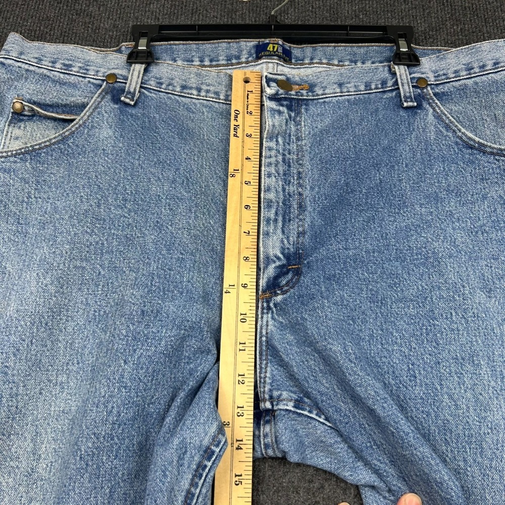 Wrangler‎ Cowboy Cut Jeans 42x30 Stonewash Pants Western Straight Leg - Picture 14 of 16